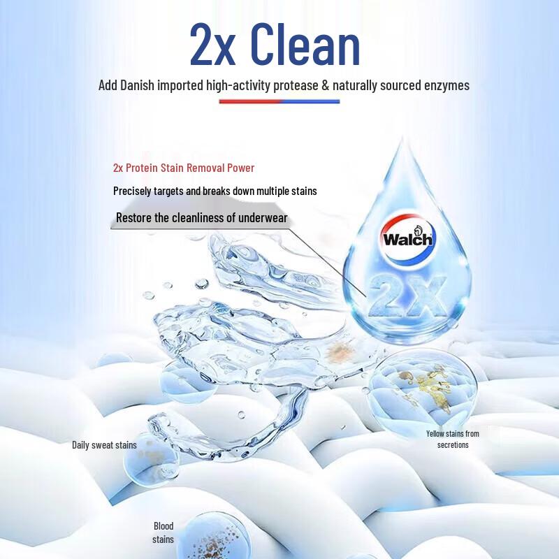 Walch Antibacterial Underwear Cleaner and Laundry Pods Set
