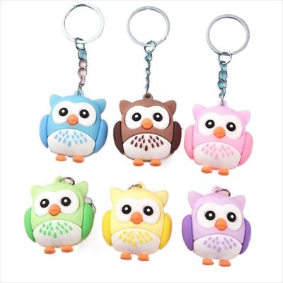 Schattige Tas Charms Feest PVC Verjaardagscadeaus Dierlijke Sleutelhanger Uil Hanger Auto Sleutelhanger Uil Sleutelhanger