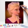 Disney Oil Painting DIY Digital Painting Beautiful Ice Queen Character HandPainted Wall Art for Living Room and Entryway.