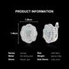 Light Luxury 925 Sterling Silver Clasp Earrings Natural Opal October Birthstone Fine Jewelry for Women's Banquet Festival Wear