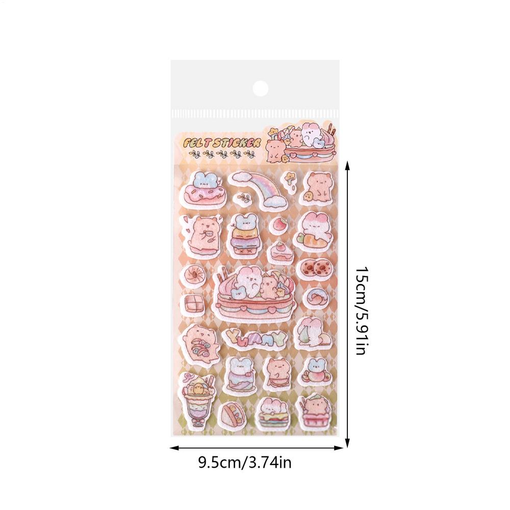1 Sheets 3D Puffy Stickers For Kids Funny Cartoon Animal Stickers Self-adhesive Scrapbooking Sticker For Journal Notebook Decor