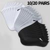 Men's Breathable Socks - Polyester-Spandex Blend, Lightweight Knit, Solid Color Minimalist Design, Durable