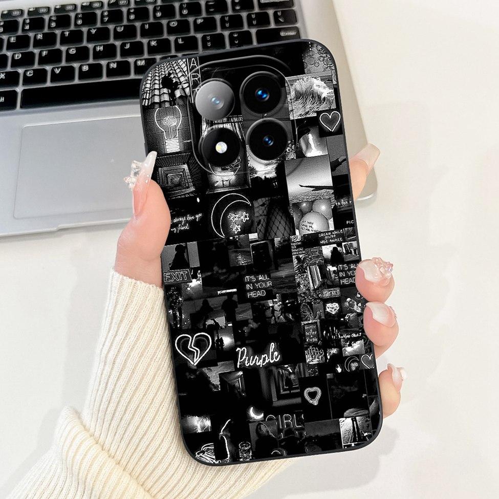 For Redmi Note 14 Pro+ 5G Cover For Redmi Note 14 Pro Plus 5G Case Silicone Cute Cartoon Luxury Fashion Shockproof Bumper Funda