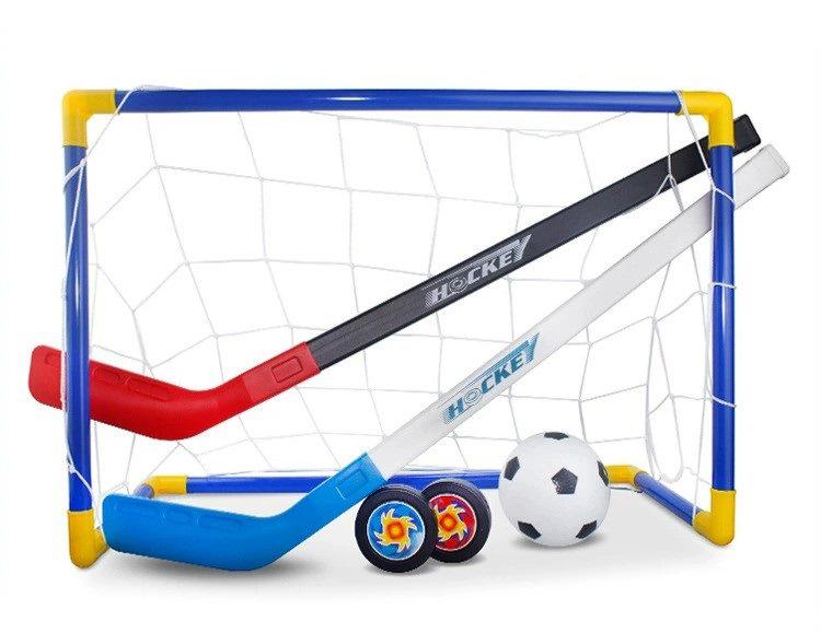 Kids' Portable Foldable Sports Goal: Indoor/Outdoor Soccer, Ball Hoop, Ice Hockey Net Toy