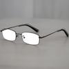 Unisex Stahl PVC Vintage Quadratisch Retro Brille