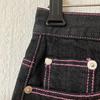 [USED] SCULPTOR Denim Mini Skirt In Black and Gray, Size M