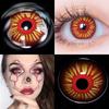 Eyeshare 1 Pair Cosplay Contact Lenses for Eyes Colorful Yellow Anime Lenses for Cosplay Halloween Cosmetics Pupils
