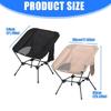 Portable Iron Frame Camping Chair Folding Design Small Foldable Seat Suitable for Fishing Picnics Outdoor Activity