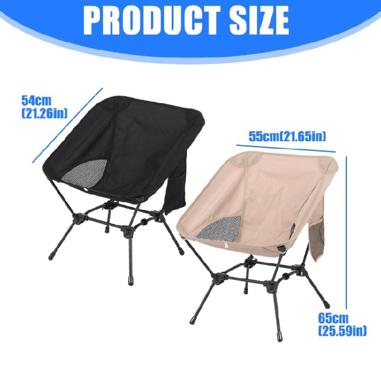 Portable Iron Frame Camping Chair Folding Design Small Foldable Seat Suitable for Fishing Picnics Outdoor Activity