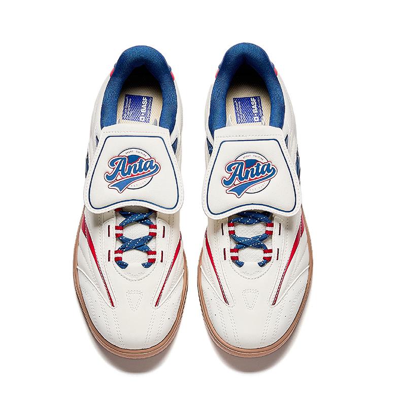 Anta Serie Lifestyle Zapatos Casuales Zapatillas de Hombre Marfil-Blanco Azul Elegante-Rojo 912638010-9