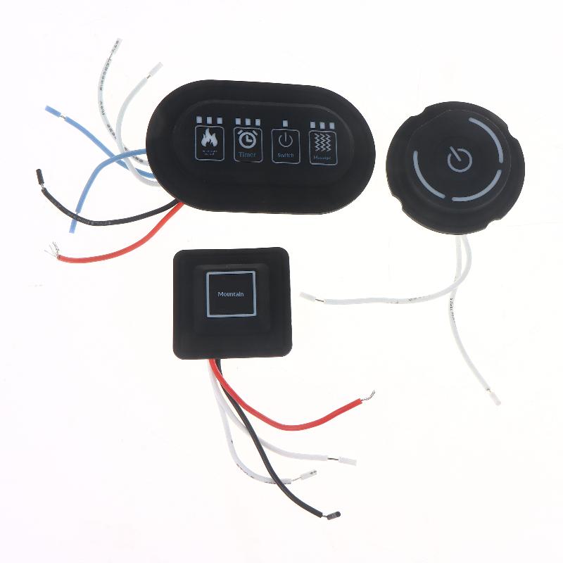 1Pc 3 Speed Button Switch Heated Vest Pants Electirc Heating Waistband DIY Temperature Controller Universal Button Switch