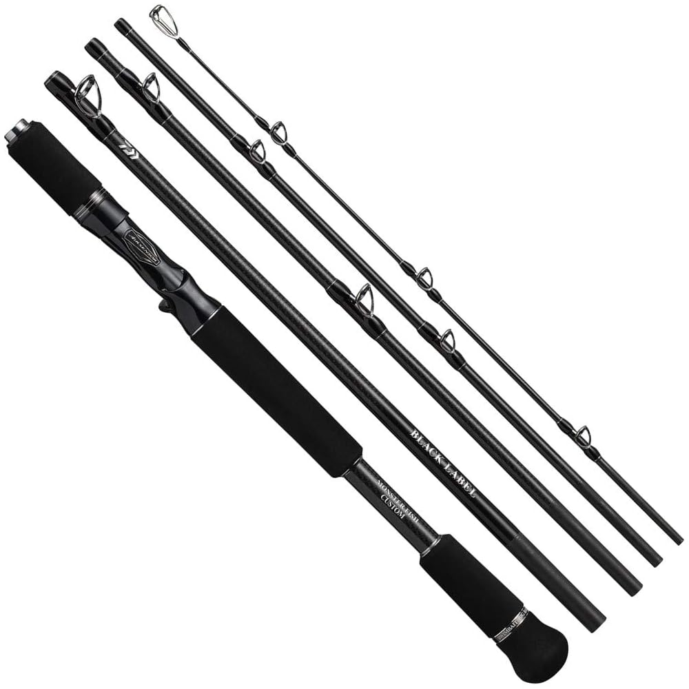 Daiwa 21 Black Label Travel Rod C64XH-5 SB Lightweight, Durable, High Performance Fishing Gear