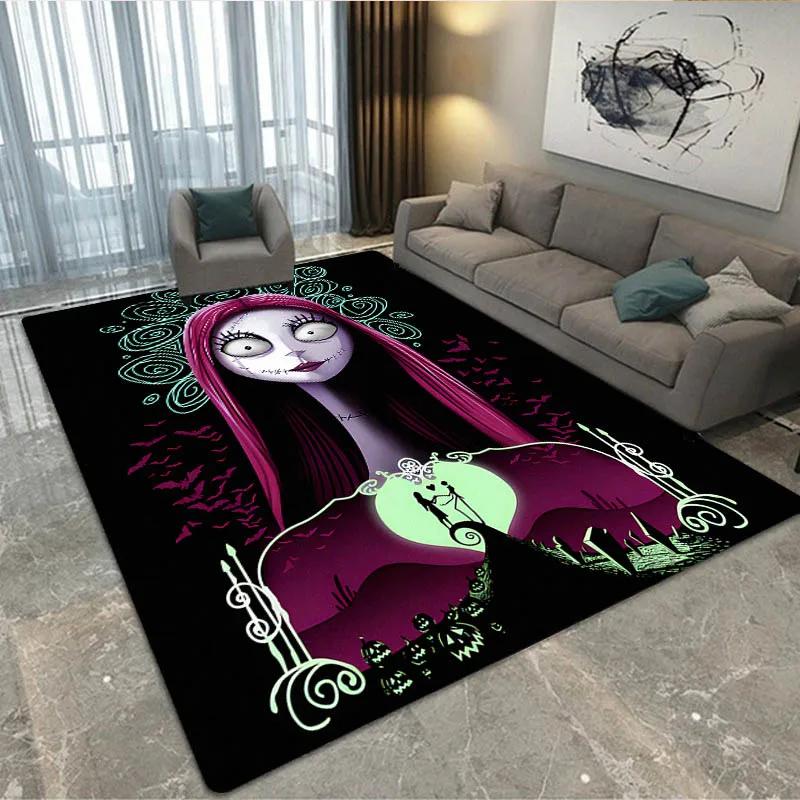 Halloween The Nightmare Before Christmas Teppich Wohnzimmer Schlafzimmer Teppich Rutschfester Teppich Zuhause Schlafzimmer Dekoration Geburtstagsgeschenk