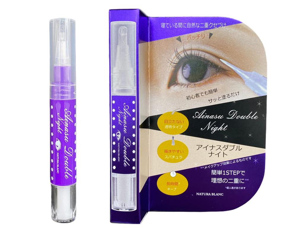 NATURA BLANC Double Night Eyelid Pencil - Creates a double eyelid crease while you sleep. Easy application – just apply Large capacity, includes