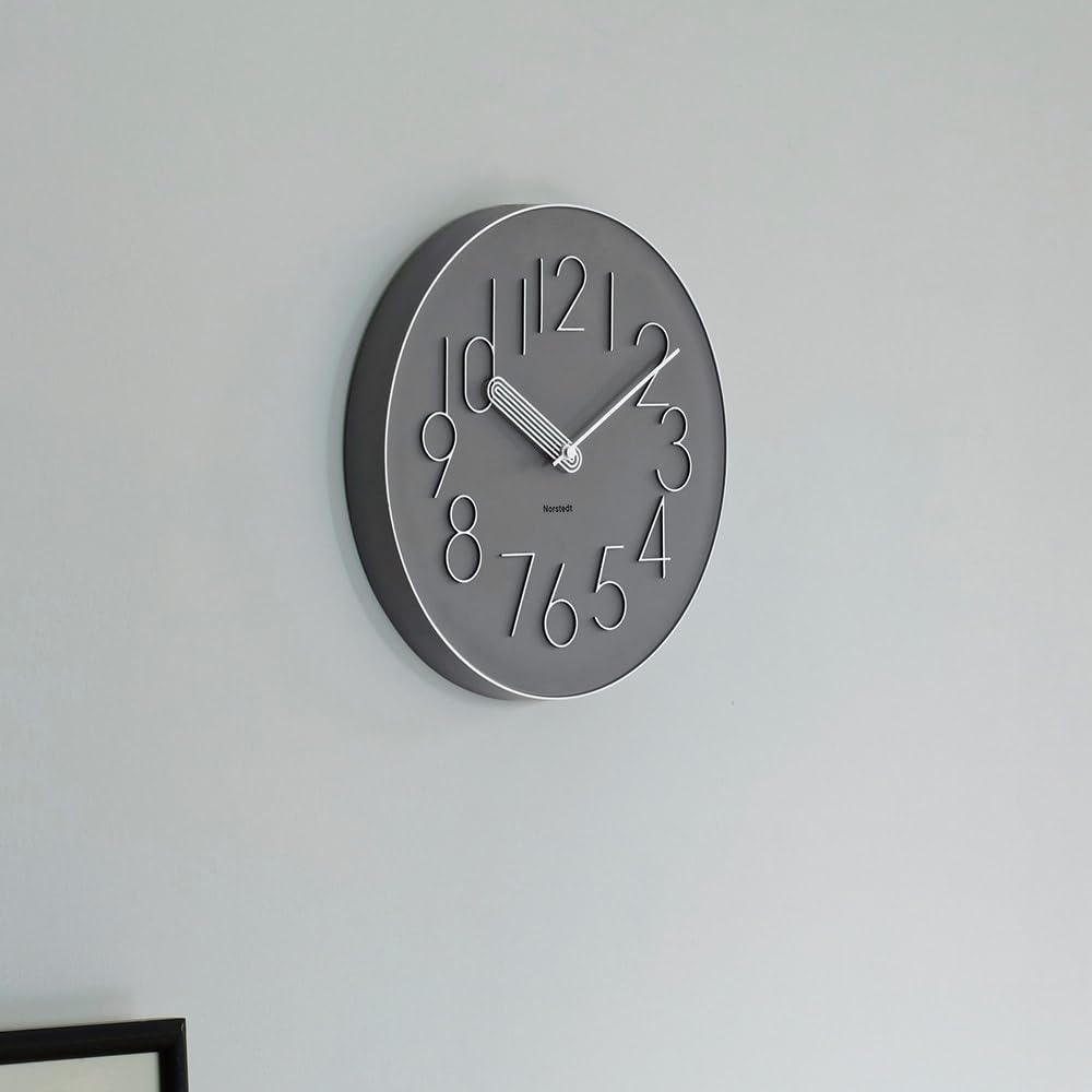 Interform Wall Clock CL-4468GY, Balk, Gray