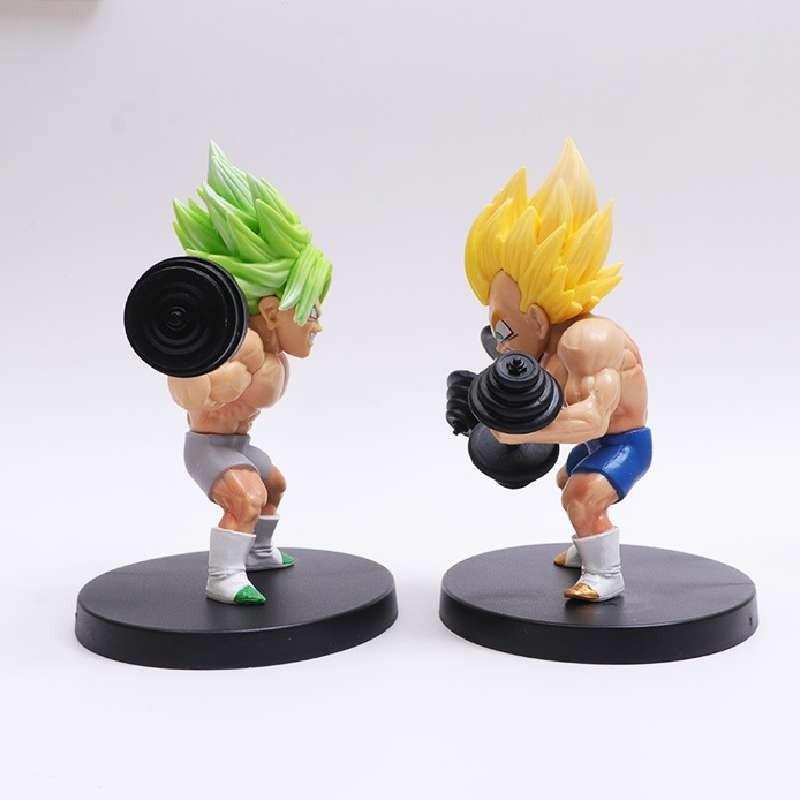 High Quality Dragon Ball Fitness Goku Muscle Strengthening Master Roshi Vegeta Model Ornament