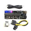 6 Pcs PCIE adapter board 60cm USB3.0 Cable Newest  010S Plus GPU Riser Card SATA