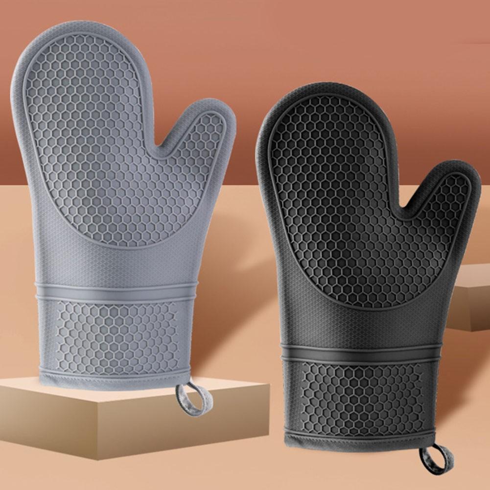 29*18cm Isolierte Handschuhe Schwarz/Grau/blau/rot Hitzebeständig