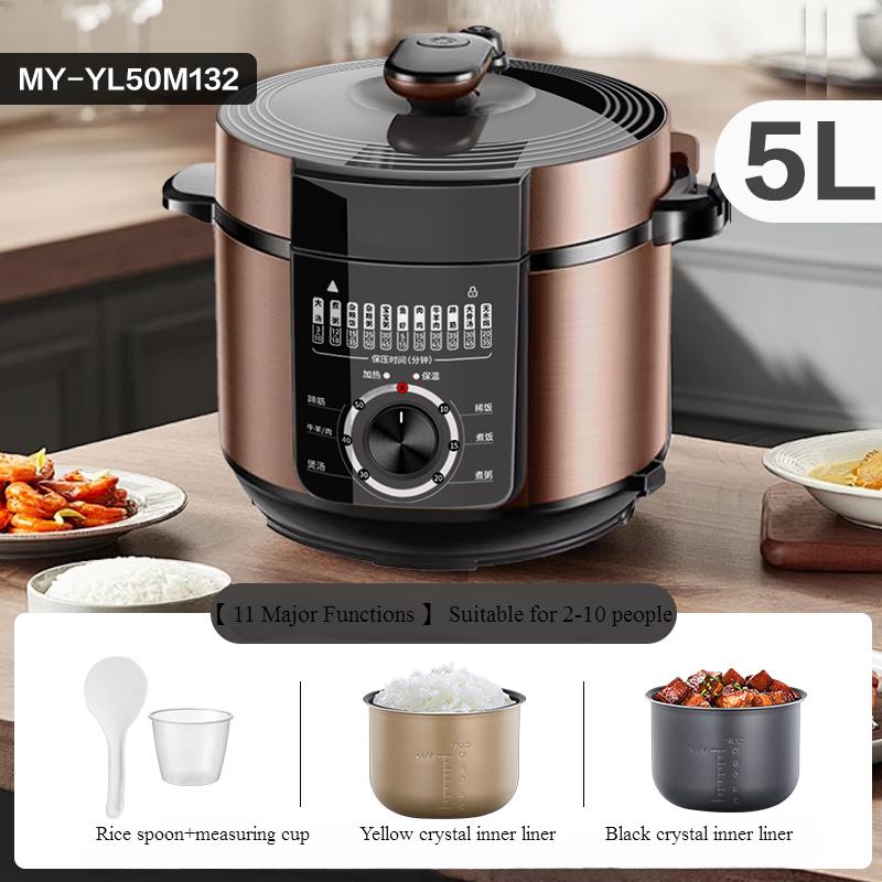Электрическая скороварка 220В Домашняя Умная 5-литровая Многофункциональная Скороварка Рисоварка