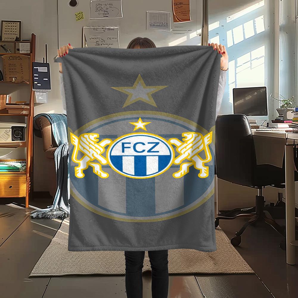 

FC Luzern Print FlAannel Blanket, High quality Comfortable for All Seasons, Home Decor, Warmth and Comfort 80cm x 120cm