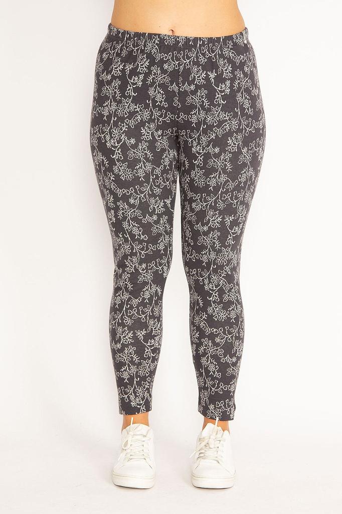 Set Trening Mărimi Mari pentru Femei, Mărimi Mari, Set Bluză și Pantaloni din Bumbac Organic Afumat