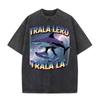 T-shirts Meme Chat Drôle de Survivant de la Circoncision pour Mode Unisexe Hip Hop Vintage T-shirt Vintage Lavé Pur Coton T-shirts Unisexes