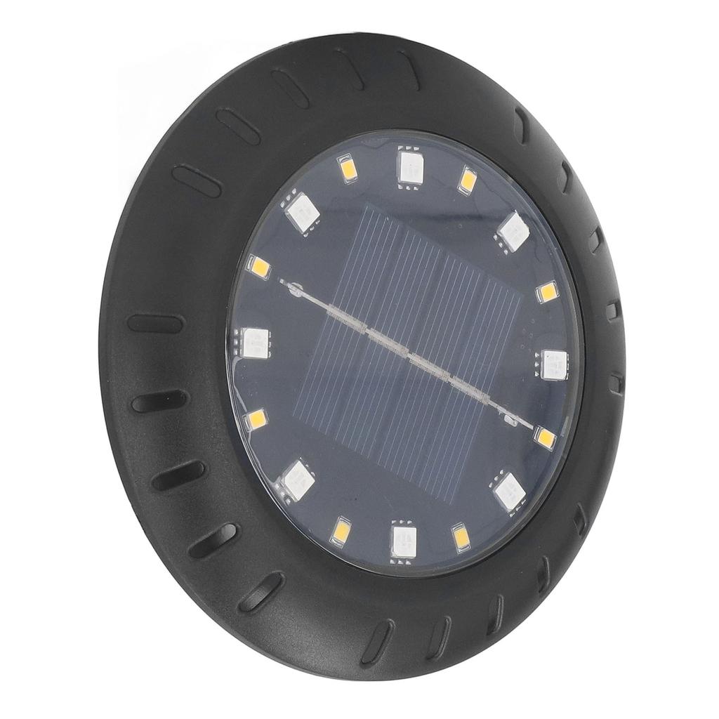 Solar Ground Lights Automatic Charging RGB LED Lamp Beads IP67 Waterproof Warm White Ground Lights