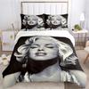 Marilyn Monroe Duvet Cover Soft Bedding Set with Pillowcases for Teens Single Double Queen King Size