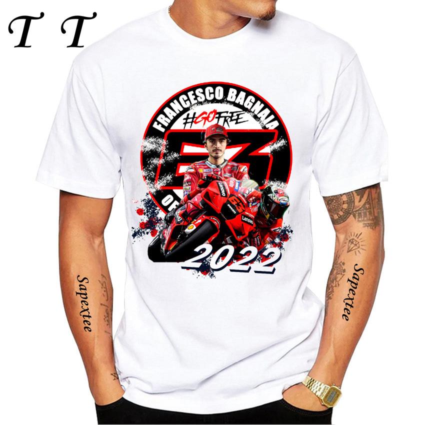 Pecco Bagnaia 63 Francesco 2025 World Champion Gift Classic T-Shirt Boy Casual T Shirts Harajuku Motorcycle Sport White Tee