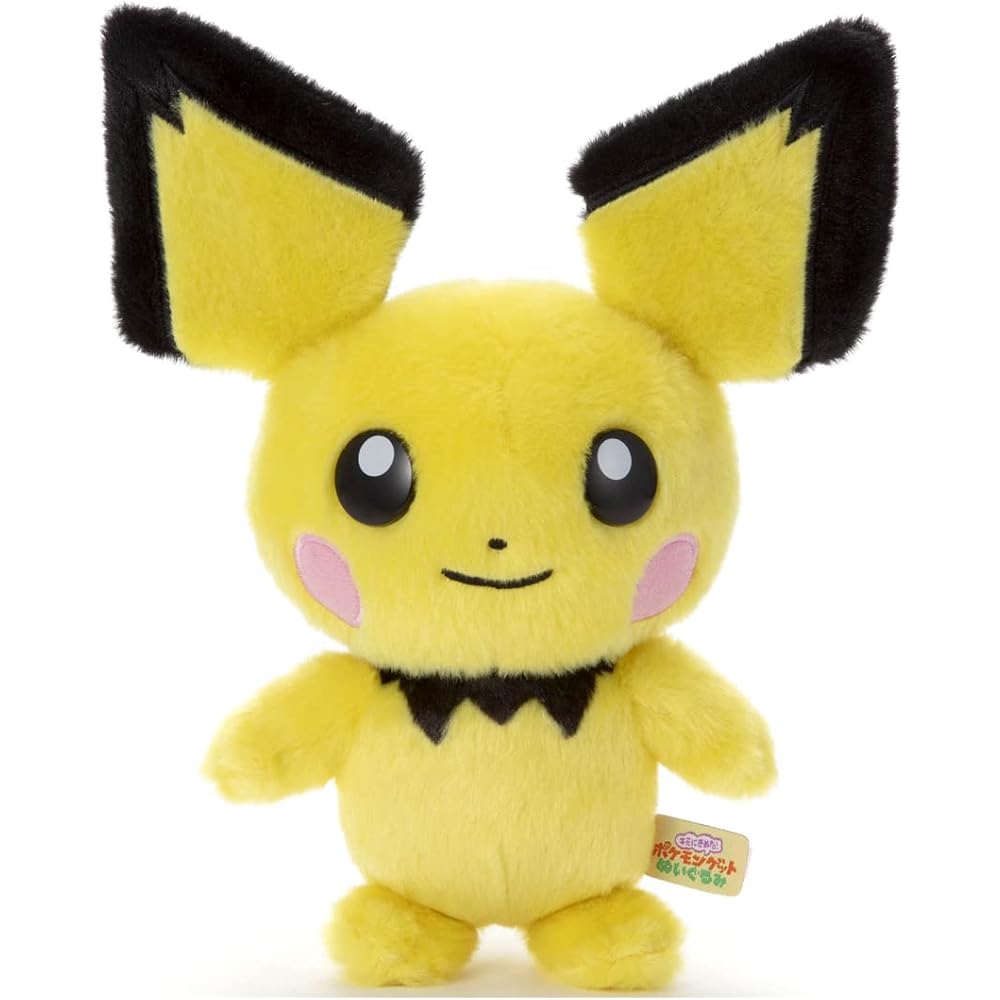 Takaratomy A.R.T.S Pokemon Pichu Plush Toy 23cm Height Soft Stuffed Animal