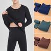 Underwear for Men Fleece Lined Base Layer Set Winter Warm