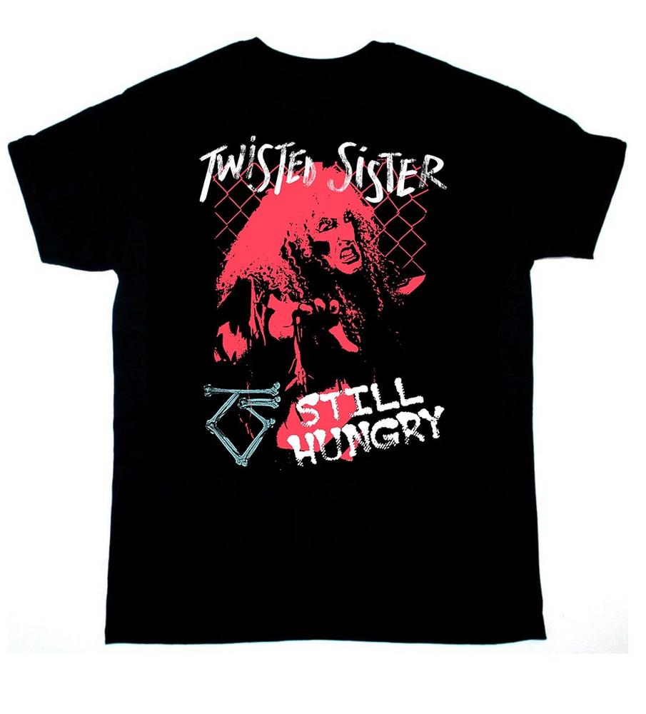 Винтаж Футболка Twisted Sister Still Hungry 100% Хлопок Унисекс S-234XL UB028 Унисекс Футболка XXXL