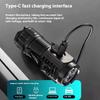 1 Set Plastic Three Eyed Mini Super Powerful Flashlights Rechargeable Torch Light Tactical Flashlights High Power Led Flashlight