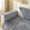 Cuscino per divano in peluche tipo coniglio invernale, cuscino antiscivolo, semplice, spesso, caldo, telo per divano