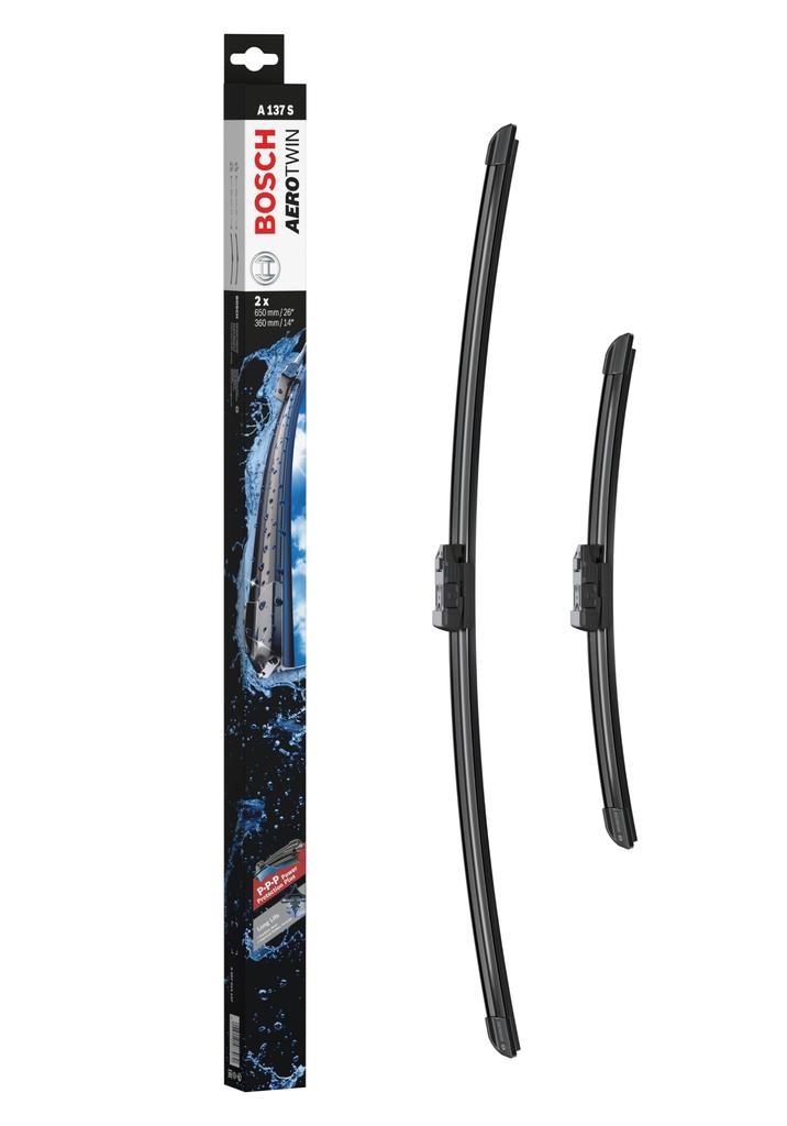 BOSCH Imported Car Flat Wiper Blade Aero Twin Car Models Only A137S (Bosch) 650/360mm