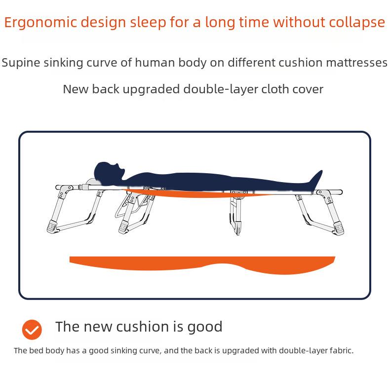 Folding Multifunctional Recliner Bed: Perfect for Home, Office, Outdoor Naps, and Camping.