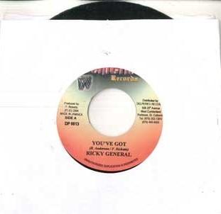 

7inch Record RICKY GENERAL - You ve Got DP0013 DELPERIES 2004 Japan Reggae, Ska & Dub Used