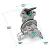 23100-78002-71 Engine Fuel Pump with Gasket Compatible with 231007800271, Toyota Forklift 4P & 5R Engine Car Replacement Parts