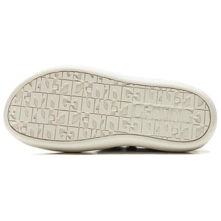 Li Ning Puff Platform Retro Trend Durable Lightweight Low Top Skate Shoes Women Skate Shoes Black Off-White AZGV086-1