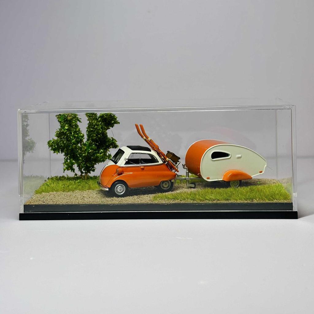 1/64 Diecast Model Car Display Case Dustproof Showcase Protection Collection Realistic Decoration