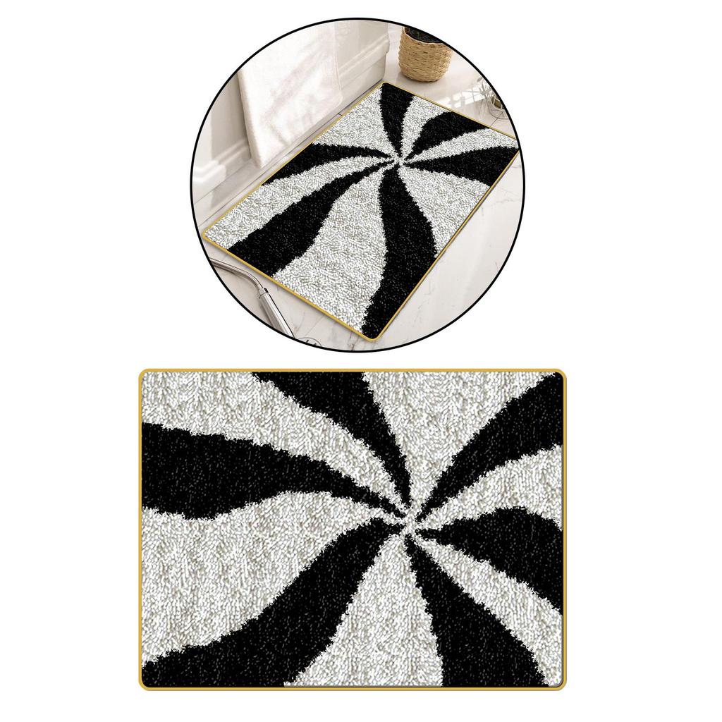 Niedliches Tiermuster Latch Hook Set DIY Teppichherstellung Kissenmatte Teppich Stickerei Nähset Heim Büro Boden Dekor