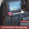 Car accessories interior PU Leather Backseat Organizer with Foldable Table  For Lincoln MKZ MKX Aviator Navigator Continental gfsd7