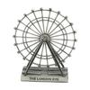 Zinc Alloy Craft Ferris Wheel Display Piece With Rotating Mechanism Landmark Building Collection Ornament Home Decors