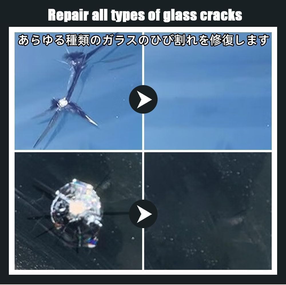 Windscreen Crack Repair Fluid Car Windshield Repair Kit Windshield Chipping and Cracking Repair Fluid