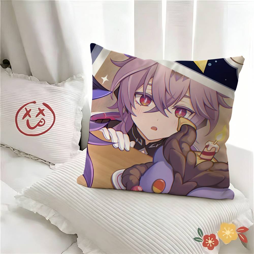 pc Genshin Impact Durin Pillow Case Fashion Square Pillowcase Bedroom Sofa Room Ins Decoration Leisure