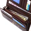 Snake Embossed Patent Leather Women's Wallet CANPELLINI 21711 Brown