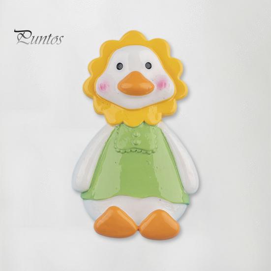 Fridge Magnet Resin Various Styles Lovely Crooked Neck Cartoon Duck Magnetic Decorative Craft Home Door Window 3D Sticker Household Supplies