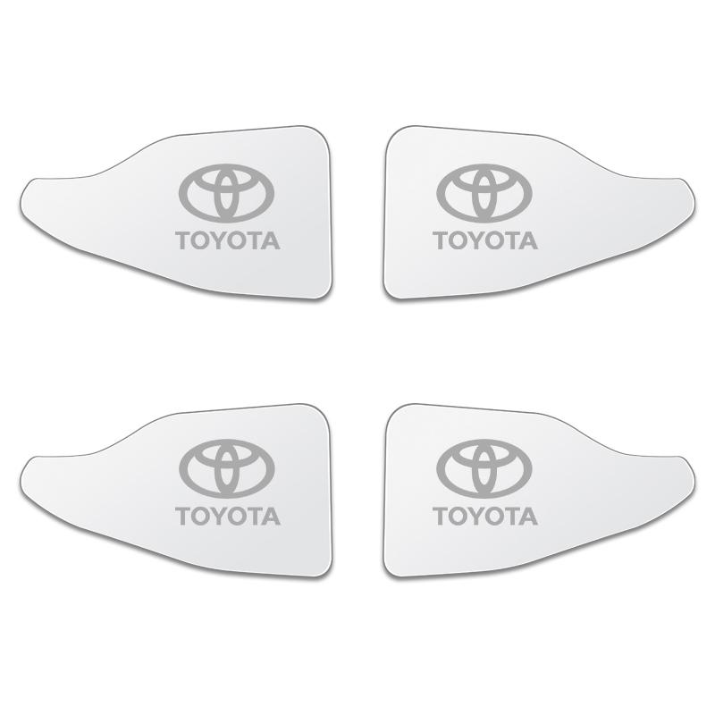 

4PCS Loading Door Bowl Handle Cover Decoration Interior For Toyota Yaris Vios HYBRID Car Styling Accessories серебряный