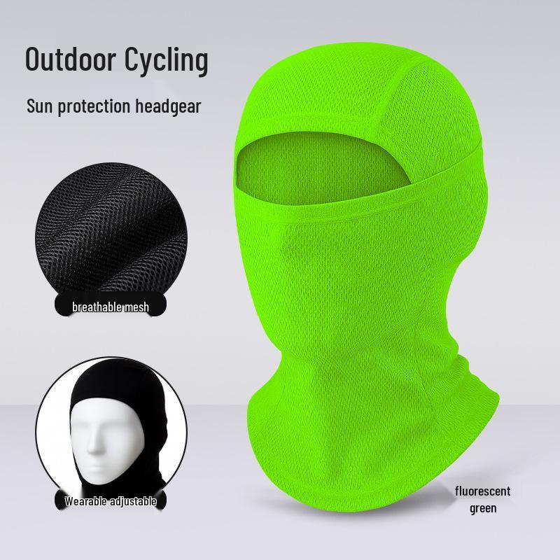 Quick-Dry Multifunctional Summer Cycling Face Mask: Breathable, Sun-Protective, Ice Silk Balaclava & Headband
