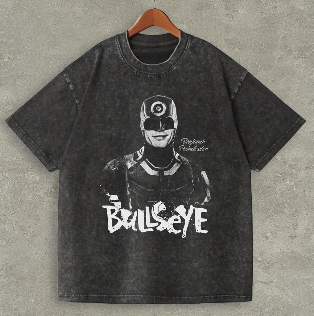Vintage Bullseye Comic Book Villain T-Shirt, Benjamin Pointdexter Superhero Fan Gifts